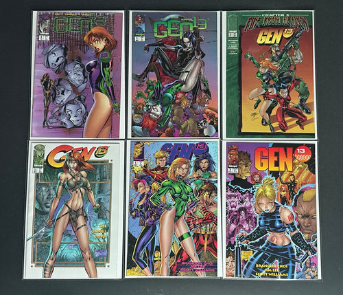 Gen13 Vol. 2 issues #13-#14 variants and Fire from Heaven